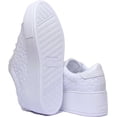 thumbnail image 4 of Guess Nickies Active Women's Lace Up Synthetic Platform Sneakers In White Size 8.5, 4 of 6