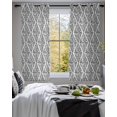 thumbnail image 3 of Black White Sheer Curtains 39 Inch Length 2 Panels Set for Living Room/Bedroom, Modern Abstract Art Farmhouse Kitchen Curtains Grommet Semi-Sheer Curtains Drapes Voile Window Treatments 27.5"x39"x2, 3 of 7