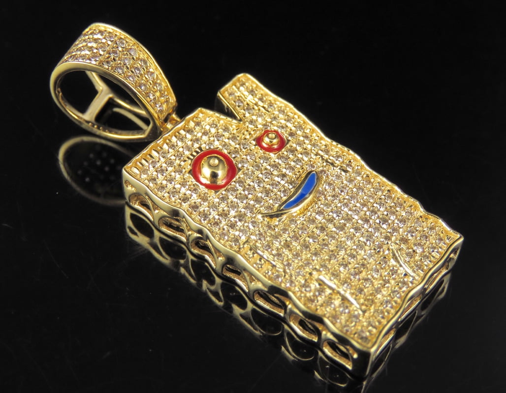 Jewelry Unlimited Ed Edd N Eddy Plank Real Diamond Pendant Charm In 10k Yellow Gold 1 Ct 1 6 Walmart Com Walmart Com