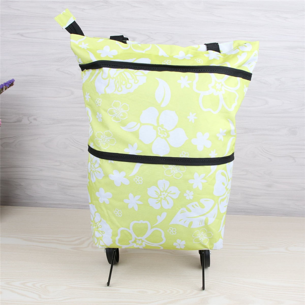 4Colors Tote Bag or Shopping Cart,Large Capacity Rolling Cart Bag
