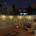 thumbnail image 5 of Mandala Solar Fence Lights Outdoor Solar Step Wall Lamp Garden Decor(pack of 6), 5 of 7
