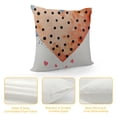 thumbnail image 4 of Valentine's Day '' Pillow Cover Watercolor Pink and Hearts Design with - Romantic Cushion Case for Home and Couples Deco, 4 of 5