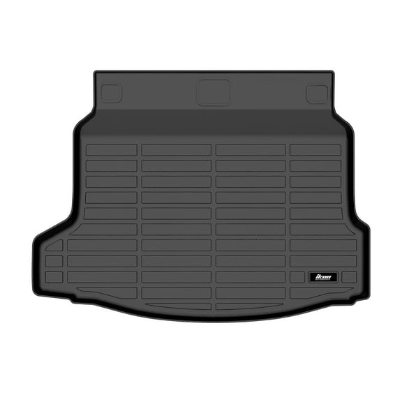 Ikon Motorsports TPE All Weather Heavy Duty Waterproof Rear Trunk Tray Cargo Area Liner Mats For 2022-2026 Honda Civic Hatchback