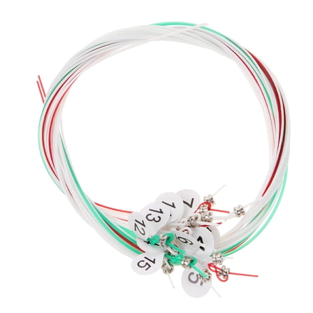 PENIKOKO Lyre Harp Strings 15Pcs Nylon Assorted Color for Beginners and Musicians Replacement