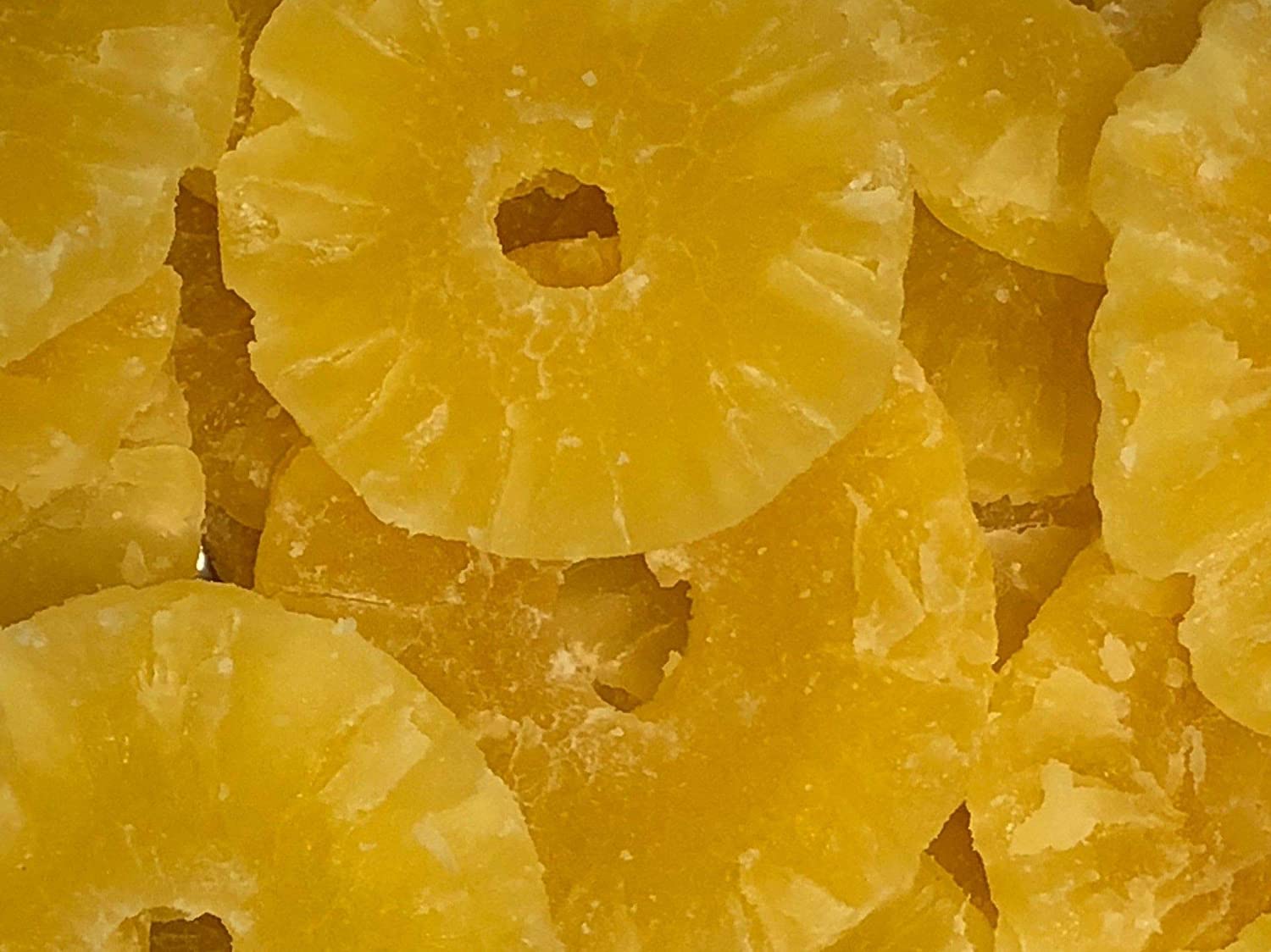 Bulk Pineapple Rings Dried And Sweetened 25 Pound Wholesale Box