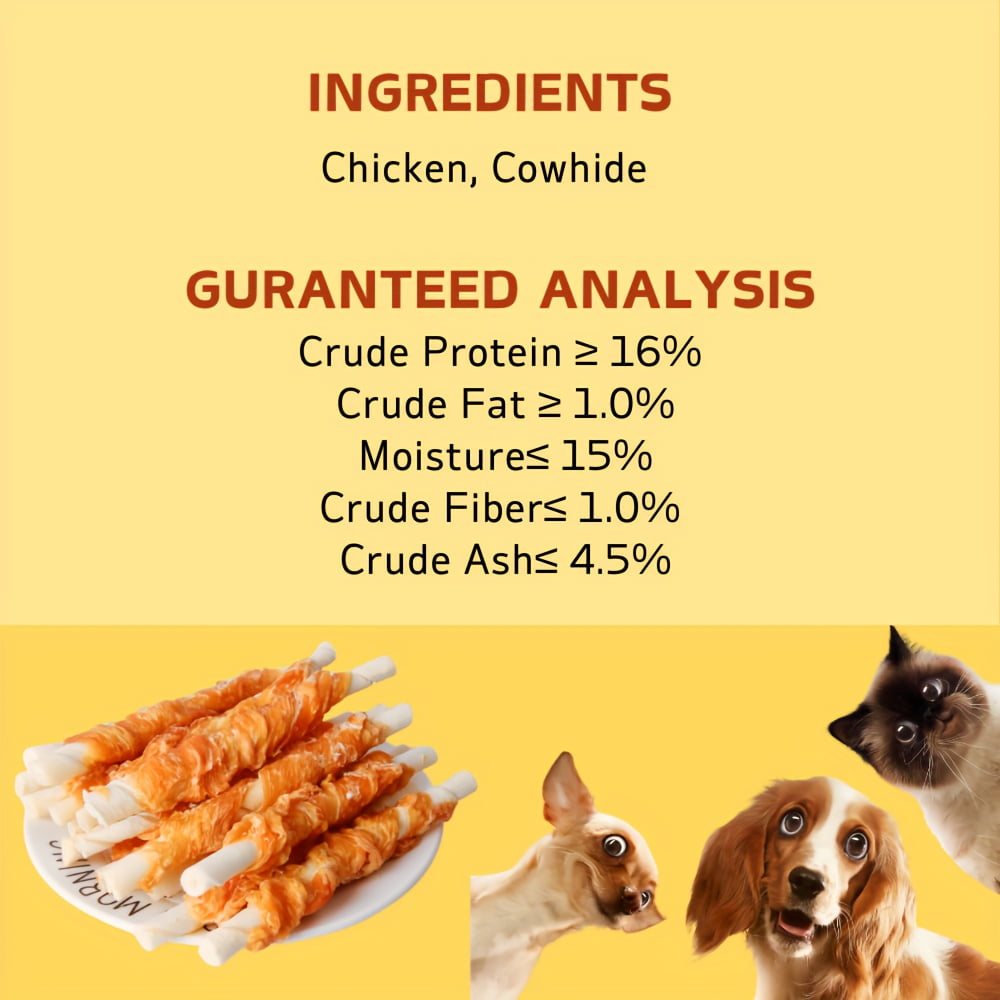 1.76LB/800g Mixed Flavor Series,  Easily Digestible, Dog Chews Long Lasting, And High Protein, Low Fat, Perfect Training Reward Snack For Small, Medium and Large Dogs