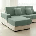thumbnail image 4 of Sanmadrola Waterproof Couch Cushion Cover for Sectional Sofa,Slipcover Stain Resistant High Elasticity Wear-Resistant Striped Sofa Cover, Grayish Green 1 Piece Set for Furniture, Children, Pets, 4 of 8