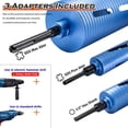 thumbnail image 4 of DaduoRi 2 1/2" Dry Core Drill Bit, 5/8"-11 Thread, with 3 Adapters Included: SDS Plus, SDS Max and 1/2" Hex Shank; 9.5" Drill Depth, 2.5 inch Diamond Core Bits for Conc, 4 of 6