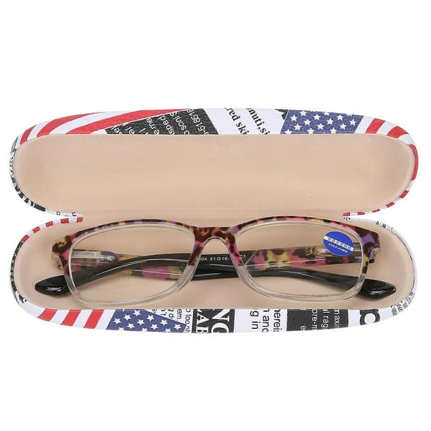 Purple Pattern Fashionable Reading Glasses Unisex Elderly Simple Presbyopic Glasses(+250 )