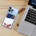 thumbnail image 3 of WIRESTER Self-Adhesive PU Leather Card Holder Stick on Pocket Credit Card Case Pouch Wallet for Apple Samsung Motorola LG Smart Phones - Baby Pig, 3 of 6