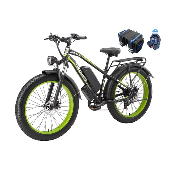 Electric Bike for Adults ,2000W Peak Motor, Off-Road E-Mountain Bike,32 MPH Max Speed 26"x4.0" Fat Tire E Bike,48V 17.5Ah Battery,UL2849