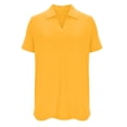 thumbnail image 6 of Women's Polo Shirts Short Sleeve V Neck Business Casual Tops Collared Cotton Golf Shirts Work Summer Tees, 3XL, 6 of 7