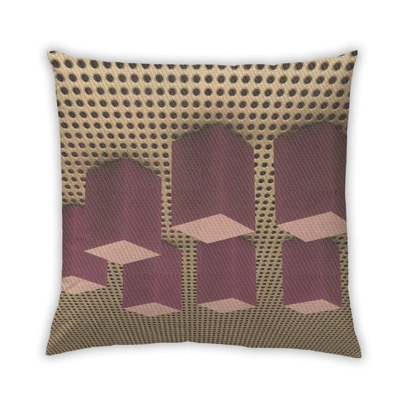 Ahgly Company Outdoor Square Contemporary Throw Pillow, 18 inch by 18 inch
