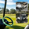 thumbnail image 2 of Jeiento Golf Ball Pattern Golf Cart Steering Wheel Covers Comfortable Golf Cart Steering Wheel Cover for Women Girls Golf Cart Accessories for Club Car Sun Shade Cover, 2 of 7