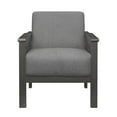 thumbnail image 3 of OakvillePark Acme Fabric Upholstered Accent Chair, Gray, 3 of 7
