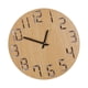 thumbnail image 4 of Reloj de pared de estilo retro, 12 pulgadas, barrido, movimiento, decoración del hogar, madera, MDF grande color madera oscura Zulema reloj de pared colgante, 4 of 7