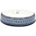 thumbnail image 3 of Polish Pottery Medium Oval Casserole Baker - 11" long - Cobalt Poppies - UNIKAT, 3 of 3