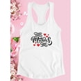thumbnail image 3 of Mothers Day Noir Text Racerback Tank Women -Image by Shutterstock, Female XX-Large, 3 of 4