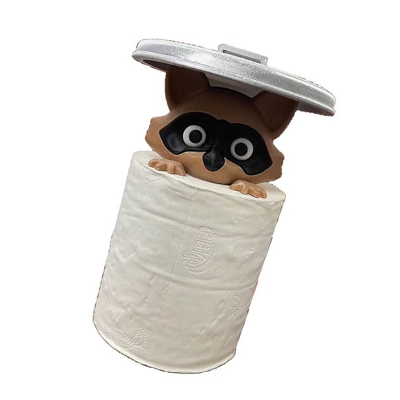Playful Raccoons Bathroom Organizers Toilet Paper Shelf Creative Decors Easy Mounting Tool Release Assembly