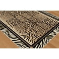 thumbnail image 3 of Tayse Festival Area Rug 8753 Contemporary Beige Zebra Tiger 7'10'' x 10'3'' Rectangle, 3 of 3