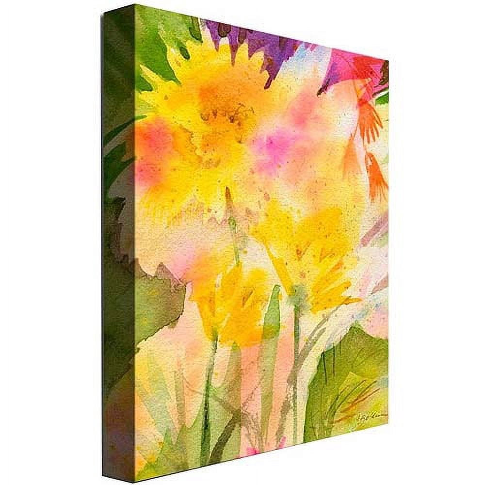 Trademark Art "Springtime Floral" Canvas Wall Art by Shelia Golden