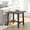 Dark Gray, variant on Merrick Lane Farmhouse Trestle End Table, Solid Wood Rustic Accent Table in Dark Gray