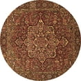 thumbnail image 1 of Ahgly Company Indoor Round Persian Brown Traditional Area Rugs, 6' Round, 1 of 4