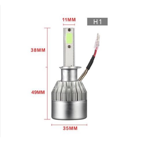 1pcs Faros delanteros de led para automóvil, bombillas para auto C6, H1 y H3, luz H7, lámparas para coche H4, 880, H11, HB3, 9005, HB4, 9006, H13, 6000K, 72W, 12V, 7200LM
