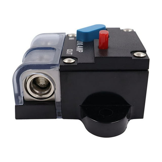 pitrice Plastic Automotive Circuit Breaker Overload Protection High Conductivity Replacement Manual Sound Box Security Fuse Accessories Blue Button 150A