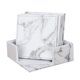 thumbnail image 3 of Posavasos Bndos de Mármol con Soporte a Prueba de añazos, Juego de 6 Posavasos, Resistente Al Calor, pa Tazas, Café, Té, Bebida cuadrado Baoblaze Posavasos de mármol con soporte, 3 of 8