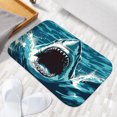 thumbnail image 2 of Great White Shark Luxury Flannel Bathroom Mats 16x24, Extra Soft and Absorbent Non-Slip Shower Rug for Bathroom Floor, 2 of 9