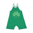 thumbnail image 4 of Girl's Summer St. Patrick's Print Rompers Sleeveless Casual Shorts Jumpsuit With Pockets Toddler Girl Loose Overalls, 4 of 5