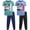 Blue/Teal Basketball, variant on Pro Athlete Boys Sweatsuit Set Short Sleeve Crewneck Graphic Tees & Tricot Jogger Sweatpants 4 Piece