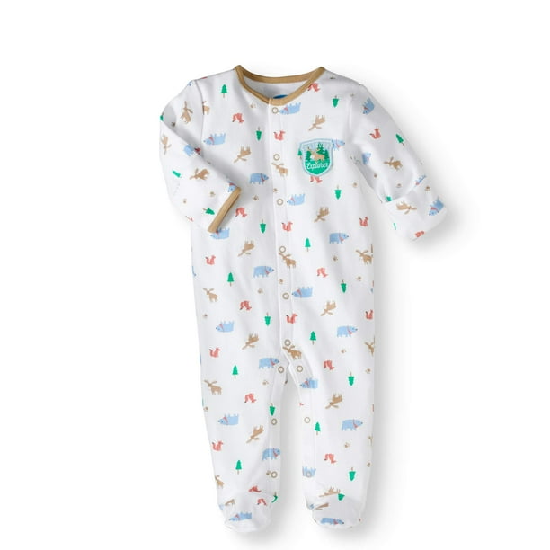 bon bebe Newborn Baby Boy Sleep 'N Play with Mitten Cuffs Walmart