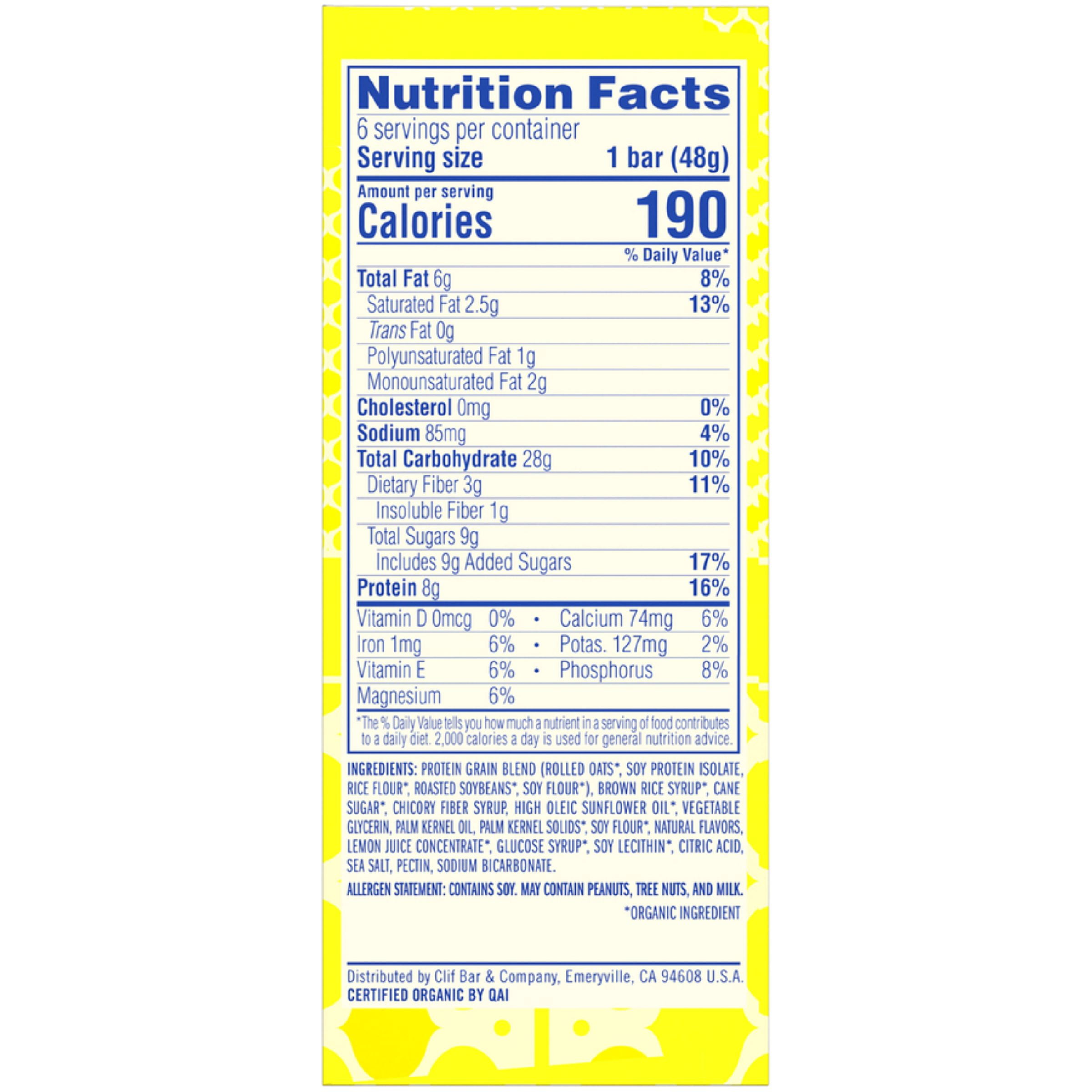 Luna Lemon Zest Bars | Organic sourcing for grocery retail