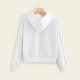 thumbnail image 3 of ICHUANYI Clearance Women Casual Long Sleeve Zipper Pocket Shirt Hooded Sweatshirt Tops(White, M) ICHUANYI WER2023081005220, 3 of 6