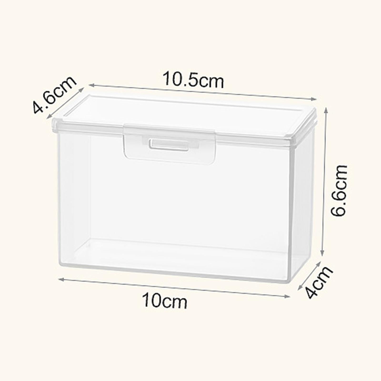 Picture Storage Box Container with Lid Transparent Portable Craft Keeper Organizer Photo Box for Postcard Photos Cards Stamps 770ml, Size: 770 mL