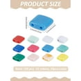 thumbnail image 2 of 120Pcs 12 Colors Opaque Acrylic Slide Charms Square Mixed Color 5.2x5.2x2mm Hole: 0.8mm 10pcs/color, 2 of 3