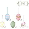 thumbnail image 3 of 12Pcs Plastic Easter Eggs Ornaments Tree Decoration, 2.36" Colorful Purple Yellow Easter Eggs Bulk, Shatterproof Decorative Hanging Decorations for Spring Holiday Party Decor, 3 of 7