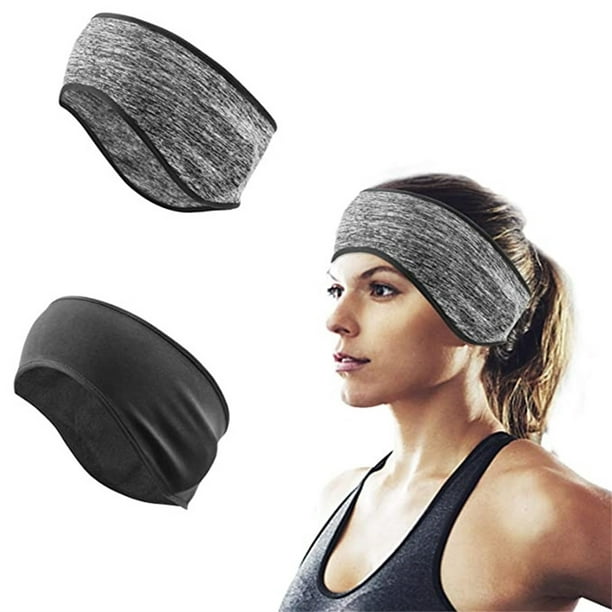 Diadema para Deportes de Invierno para Deportes de Oído para Mujeres y Hombres | Forro de vellón elástico, transpirable, absorbente de humedad, protección térmica a prueba de viento, correr,