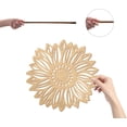 thumbnail image 3 of 3 piezas de flores de madera para decoración de pared, juego de decoración de pared con girasoles de madera, escultura de flores redondas ahuecadas, letrero de madera cortado con láser, adorno para, 3 of 8