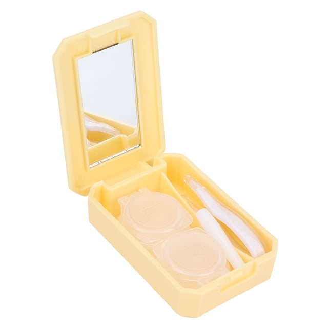 Contenedor para lentes de contacto, kit de caja para lentes de contacto Caja para lentes de contacto Caja para lentes de contacto Resistente y duradera