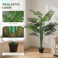 thumbnail image 4 of Outsunny Palmier Tropical Artificiel de 5 Pi Plante Factice avec Feuilles Réalistes, 4 of 10