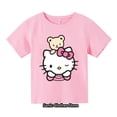 thumbnail image 3 of Ropa para niños, camiseta bonita de Hello Kitty, camisetas divertidas de dibujos animados para niños, camisetas de verano de manga corta Sonic, 3 of 5