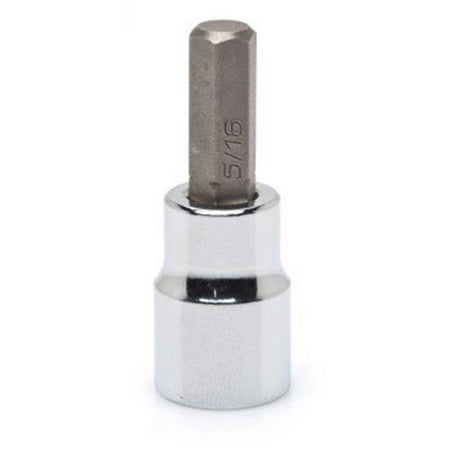 

0.37 in. Drive 0.22 in. SAE & Metric Hex Bit Socket Nickel Chrome