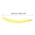 thumbnail image 2 of Unique Bargains 10-12 Inch Rooster Feathers, 50 Pack Bulk Natural Feathers for Crafts Style 1, Yellow, 2 of 6
