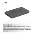 thumbnail image 3 of Graphite Block Ingot Rectangle Graphite Electrode Plate 76.5x47.5x8mm for Melting Casting, Electrolysis, Pack of 2, 3 of 5