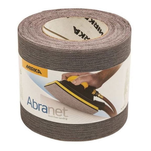 Mirka 9A-110-080 9A110080 9A Series Closed Coated Grip-On Sheet Roll, 4-1/2 in W x 33 ft L, P80 Grit