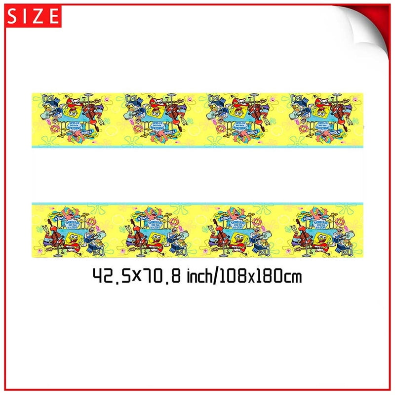 Spongebob Squarepants Party Tableware Set Plates Cup Kit Birthday Supplies Decorations Disposable Dinnerware