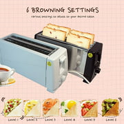 YellowDell 4 Slice Automatic Fast Heating Bread Toaster Household Breakfast Maker Toaster black US - image 3 de 9